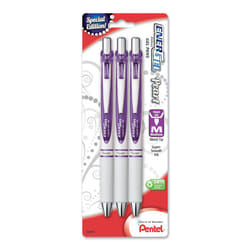 Pentel Gel Ink Pen  EnerGel Pearl RTX Retractable Gel Pen  0.7mm (BL77WBP3V)