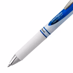 Pentel EnerGel Pearl Deluxe RTX Retractable Liquid Gel Pen  (0.7mm)  Black Ink/Blue Ink  2 Pack (BL77WBP2AC)