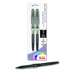 Pentel Arts Tradio Stylo Sketch Pen Refill  Black Ink  Pack of 2 (MLJ2
