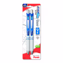 Pentel Pearl Deluxe RTX Liquid Gel Pen 0.5mm Fine Line Needle Tip (BLN75WBP2C)