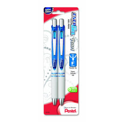 Pentel Pearl Deluxe RTX Liquid Gel Pen  0.5mm  Fine Line  Needle Tip (BLN75WBP2C)