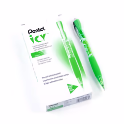 Pentel Icy Mechanical Pencil 0.5mm Tinted Lime Green Barrel Box of 12 AL25TK