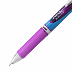 Pentel Gel Ink Pen  EnerGel RTX Retractable Gel Pen  0.5mm  Fine Point  Needle Tip  Violet Ink (BLN75BP2V)