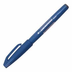 Pentel Fude Touch Sign Pen  Sky Blue  Felt Pen Like Brush Stroke (SES15C-S)