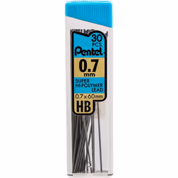 Pentel Super Hi-Polymer Lead Refills Value Pack (C257BPHB6)  original version  0.5/0.7mm- Pack of 2