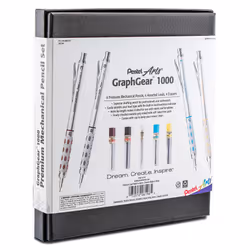 Pentel Arts GraphGear 1000 Premium Gift Set with Refill Leads & Eraser