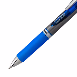 Pentel Energel RTX Retractable Liquid Gel Pen  Bold Line  Metal Tip  Blue Ink Pack of 2 (BL80BP2C)