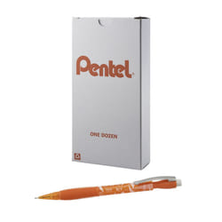 Pentel ICY Mechanical Pencil  (0.9mm)  Tinted Orange Barrel  12 pack (AL29TF)