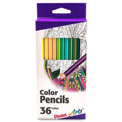 Pentel Arts Color Pencils - Assorted Colors  36-Pack (CB8-36)