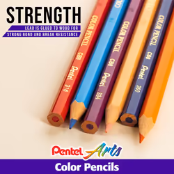 Pentel Arts Color Pencils - Assorted Colors  36-Pack (CB8-36)