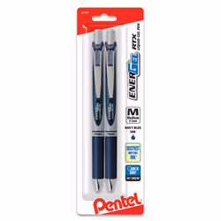 Pentel EnerGel RTX Retractable Liquid Gel Pen  (0.7mm) Metal Tip  Medi
