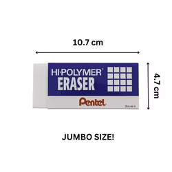 Pentel Hi-Polymer Eraser - Super XL  White