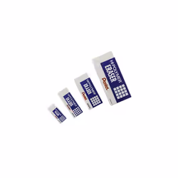 Pentel Hi-Polymer Block Eraser, Large, White, Pack of 10 ZEH-10 Erasers (ZEH10PC10)