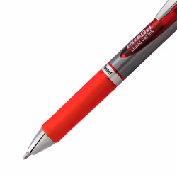 Pentel EnerGel RTX Retractable Liquid Gel Pen  (1.0mm) Metal Tip  Bold Line  Assorted Ink Colors (Red  Blue  Green  Violet)