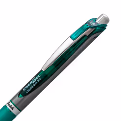 Pentel EnerGel RTX Retractable Liquid Gel Pen  (1.0mm) Metal Tip  Bold Line  Assorted Ink Colors (Red  Blue  Green  Violet)