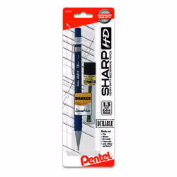 Pentel Sharp HD Mechanical Pencil 1.3mm Dark Blue Barrel 1 Super Hi-Polymer Lead Refill AM13LBP