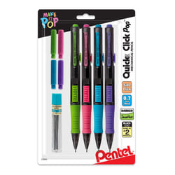 Pentel Quick Click Pop Mechanical Pencil  (0.7mm) Medium 2B Lead  with