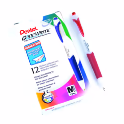 Pentel GlideWrite Ballpoint Pen with TechniFlo Ink  (1.0mm) Medium Lin
