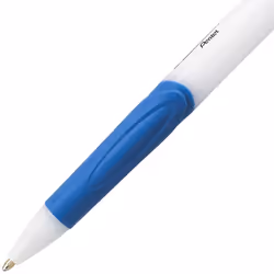 Pentel GlideWrite Ballpoint Pen with TechniFlo Ink  (1.0mm) Medium Line  Light Blue Ink  Box of 12 (BX910-S1)