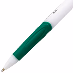 Pentel GlideWrite Ballpoint Pen with TechniFlo Ink  (1.0mm) Medium Line  Green Ink  Pack of 12
