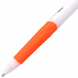 Pentel GlideWrite Ballpoint Pen with TechniFlo Ink  (1.0mm) Medium Line  Orange Ink  Box of 12 (BX910-F)