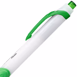 Pentel GlideWrite Ballpoint Pen with TechniFlo Ink  (1.0mm) Medium Line  Lime Green Ink  Box of 12 (BX910-K)