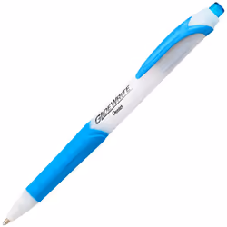 Pentel GlideWrite Ballpoint Pen with TechniFlo Ink  (1.0mm) Medium Line  Sky Blue  Box of 12 (BX910-S)
