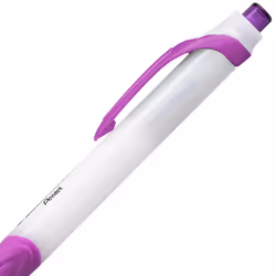 Pentel GlideWrite Ballpoint Pen with TechniFlo Ink  (1.0mm) Medium Line  Magenta Ink  Box of 12(BX910-V4)
