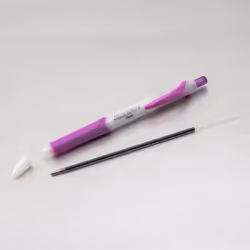 Pentel GlideWrite Ballpoint Pen with TechniFlo Ink  (1.0mm) Medium Line  Magenta Ink  Box of 12(BX910-V4)