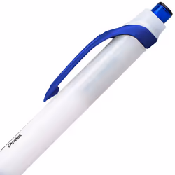 Pentel GlideWrite Ballpoint Pen with TechniFlo Ink  (1.0mm) Medium Line  Blue Ink  Pack of 6 (BX910BP6C)