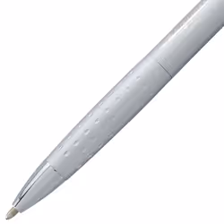 Pentel Glidewrite Executive Ballpoint Pen  (1.0mm) Medium Line  Silver Metal Barrel  Black Ink  Box of 12 (BX970Z-A)