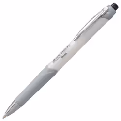 Pentel Glidewrite Signature Ballpoint Pen  (1.0mm) Medium  White Barre