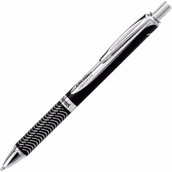 Pentel Energel Alloy Rt Retractable Liquid Black Ink Gel Pens  3 Pack