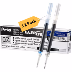 Pentel Energel 0.7 Refill Ink for BL57 & BL77 Pens Box of 6 Black and