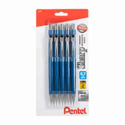 Pentel Sharp Mechanical Pencil (0.7mm)  Blue Barrel 5 Pack