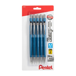 Pentel Sharp Mechanical Pencil (0.7mm)  Blue Barrel 5 Pack
