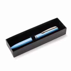 Pentel EnerGel Style Gel Pen with Gift Box  Pastel Blue Barrel  Black Ink  (0.7mm) Medium Line