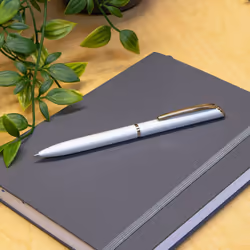 Pentel EnerGel Style Gel Pen with Gift Box  Pastel Blue Barrel  Black Ink  (0.7mm) Medium Line
