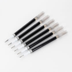 Pentel Refill Ink - for EnerGel Gel Pen  1.0mm Metal Tip  Bold  Black Ink  Pack of 6 Refills (LR10-6A)