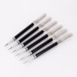 Pentel Refill Ink - for EnerGel Gel Pen 0.7mm Needle Tip Fine Black Ink Pack of 6 Refills (LRN7-6A)