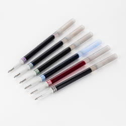Pentel Refill Ink - For EnerGel Gel Pen  0.7mm Metal Tip  Medium  Assorted Color Inks  Pack of 6 Refills (LR7-6M)