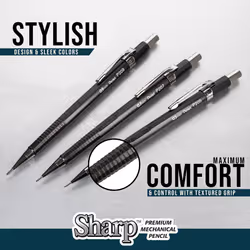 Pentel Sharp Mechanical Pencil  (0.3mm)  Extra Fine Line  Brown Barrel  Pack of 4 (P203PF4E)