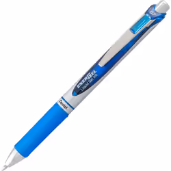 Pentel Energel 0.7mm RTX Liquid Gel Ink Pens - Pack of 10 Blue Pens - Metal Tip - Medium Point