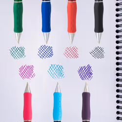 Pentel RSVP Super RT Ballpoint Pen  (0.7mm) Medium Line  Assorted Ink Colors  8 Pack with Bonus Black Ink Pen