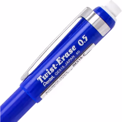 Pentel Twist Erase III Premium Mechanical Pencils 0.5 mm - 3 Pack Assorted Barrels (Green  Blue  & Violet)
