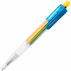 Pentel 8 Color Automatic Pencil Box Set  Assorted Accent Clip Colors  8 Color Lead Refills and Sharpener (PH158-ST)