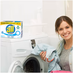 All Powder Laundry Detergent  Free Clear for Sensitive Skin  52 Ounces