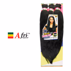 Mane Concept Braids A Fri-Naptural BRD308 3X I Define Easy Knotless Braid 52 2-PACK  1B