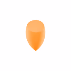 Miracle Complexion Sponge, Makeup Blending Sponge, For Liquid and Cream Foundation, Offers Light To Medium Coverage, Natural, Dewy Makeup, Orange