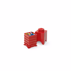 Room Copenhagen, LEGO Brick Box Stackable Storage Containers - Decorative Organizational Building Blocks for Kid's Toys and Accessories - 4.92 x 4.92